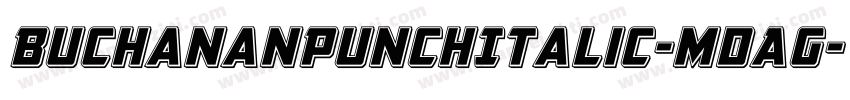 BuchananPunchItalic-mdAG字体转换