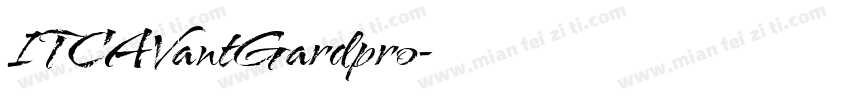ITCAVantGardpro字体转换