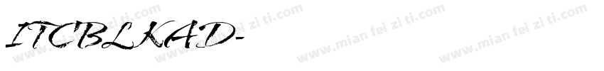 ITCBLKAD字体转换