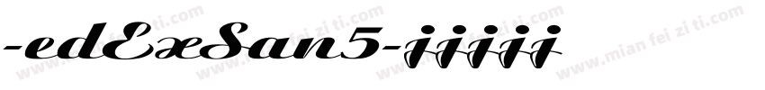 -edExSan5字体转换