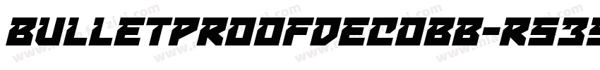 BulletproofDecoBb-r539字体转换