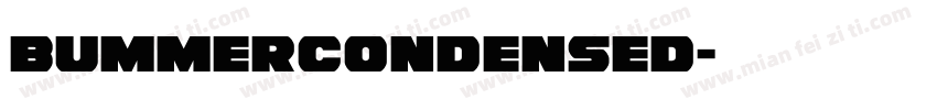 BummerCondensed字体转换
