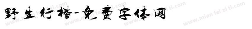 野生行楷字体转换