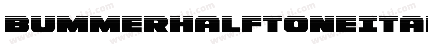 BummerHalftoneItalic-KXqo字体转换