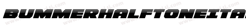 BummerHalftoneItalic-KXqo字体转换