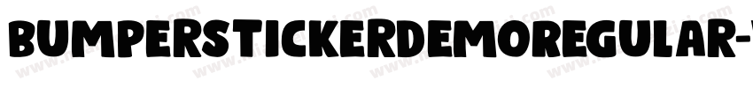 BumperStickerDemoRegular-Wypa9字体转换