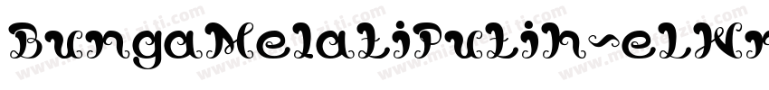 BungaMelatiPutih-eLWm字体转换