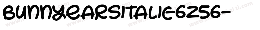 BunnyEarsItalic-6z56字体转换