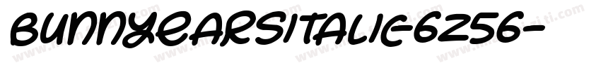 BunnyEarsItalic-6z56字体转换