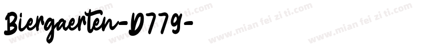 Biergaerten-D779字体转换