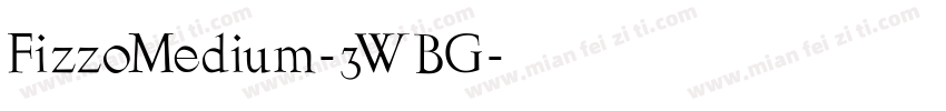 FizzoMedium-3WBG字体转换