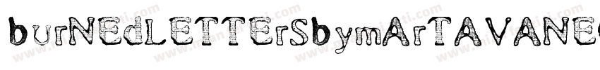 BurnedLettersByMartaVanEck-j7M9字体转换