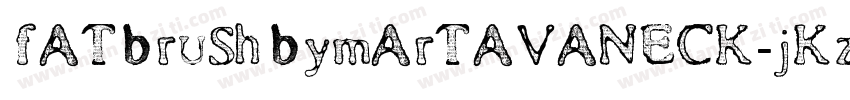 FatBrushByMartaVanEck-JKzB字体转换