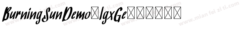BurningSunDemo-lgxGe字体转换