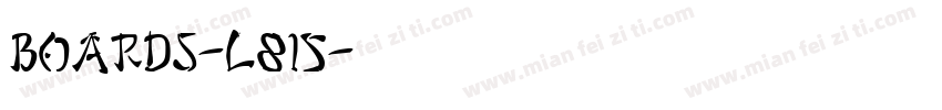 Boards-l815字体转换