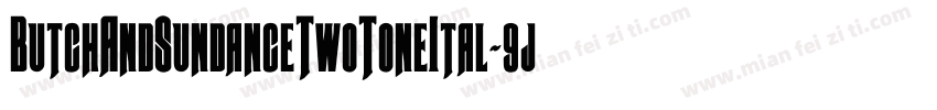 ButchAndSundanceTwoToneItal-9jd2字体转换