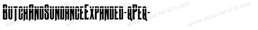 ButchAndSundanceExpanded-qPeq字体转换