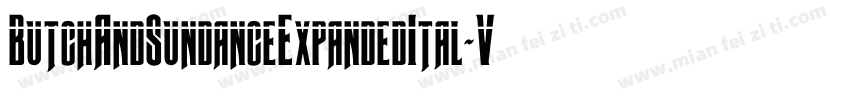 ButchAndSundanceExpandedItal-VZoe字体转换