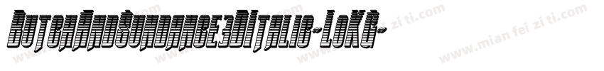 ButchAndSundance3DItalic-LoKG字体转换