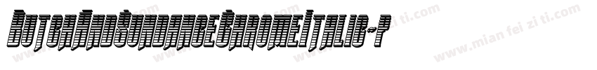 ButchAndSundanceChromeItalic-pd0D字体转换