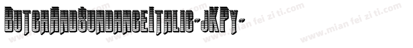 ButchAndSundanceItalic-jKPy字体转换