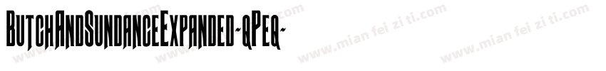 ButchAndSundanceExpanded-qPeq字体转换