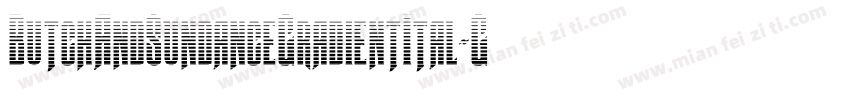 ButchAndSundanceGradientItal-G98A字体转换