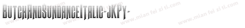 ButchAndSundanceItalic-jKPy字体转换