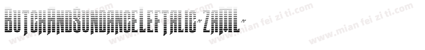 ButchAndSundanceLeftalic-zaML字体转换