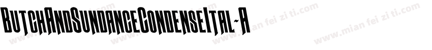 ButchAndSundanceCondenseItal-Areg字体转换