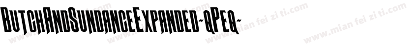 ButchAndSundanceExpanded-qPeq字体转换