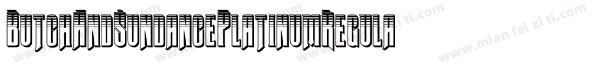 ButchAndSundancePlatinumRegular-5qvv字体转换