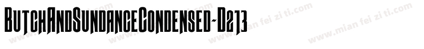 ButchAndSundanceCondensed-D213字体转换