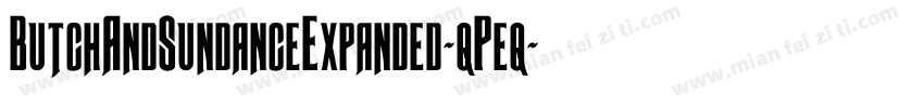 ButchAndSundanceExpanded-qPeq字体转换