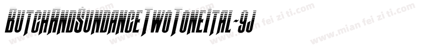 ButchAndSundanceTwoToneItal-9jd2字体转换