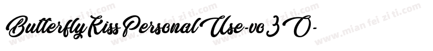 ButterflyKissPersonalUse-vo3O字体转换