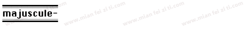 majuscule字体转换