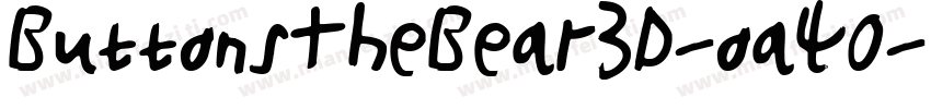 ButtonsTheBear3D-oa40字体转换