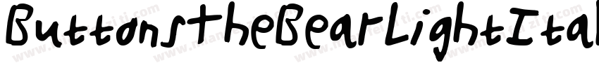 ButtonsTheBearLightItalic-Wn4A字体转换