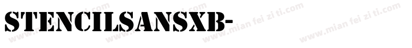 StencilSansXB字体转换
