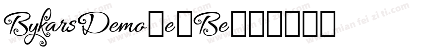 BykarsDemo-E0Be字体转换