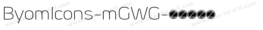 ByomIcons-mGWG字体转换