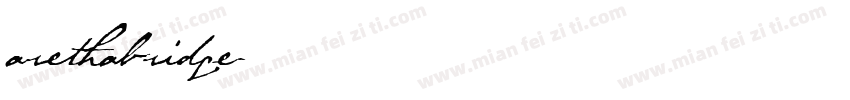 arethabridge字体转换