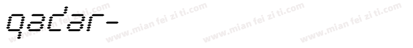 qadar字体转换