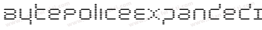 BytePoliceExpandedItalic-nPOP字体转换