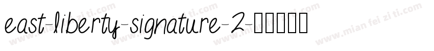 east-liberty-signature-2字体转换