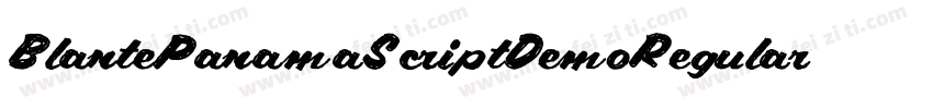 BlantePanamaScriptDemoRegular-1AaM字体转换
