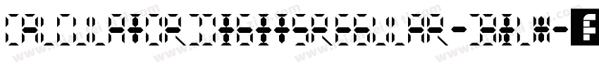 CalculatorDigitsRegular-Bjln字体转换