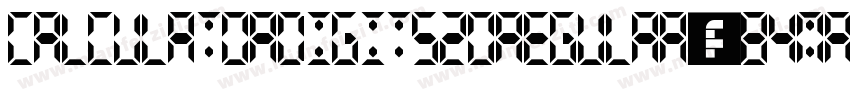 CalculatorDigits20Regular-84mA字体转换
