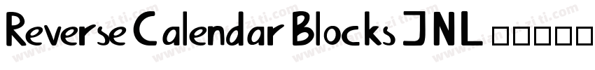 ReverseCalendarBlocksJNL字体转换